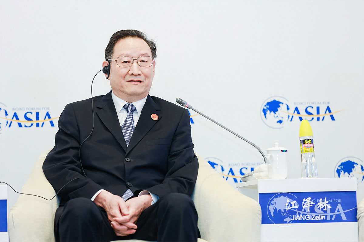 JIANG Zelin （Former Deputy Secretary-General of the State Council, Chairman of the 12th CPPCC Jilin Provincial Committee）speaks at The Chinese Path to Modernization session