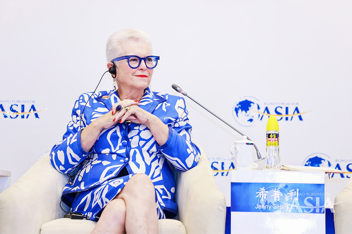 Jenny SHIPLEY（BFA Board Member; Former Prime Minister, New Zealand）speaks at A Better Education for the Next Generation session