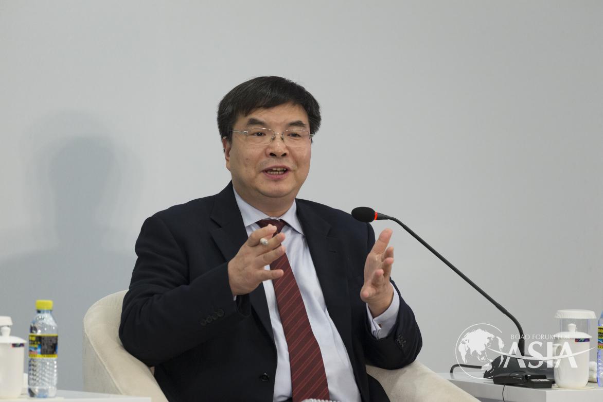 赵忠秀（对外经济贸易大学副校长）在亚洲经济一体化的“加速器”分论坛发言