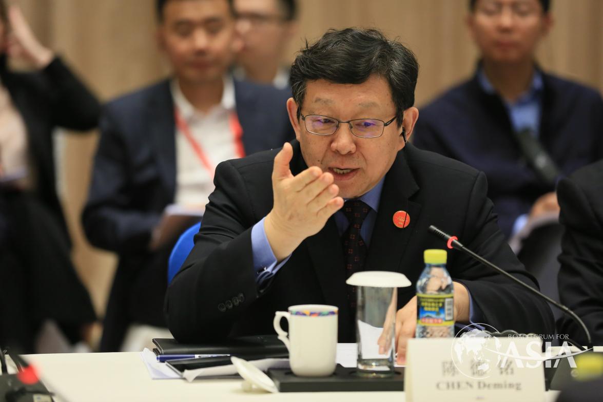 陈德铭（中国商务部前部长）在中美经贸关系的韧性CEO圆桌发言