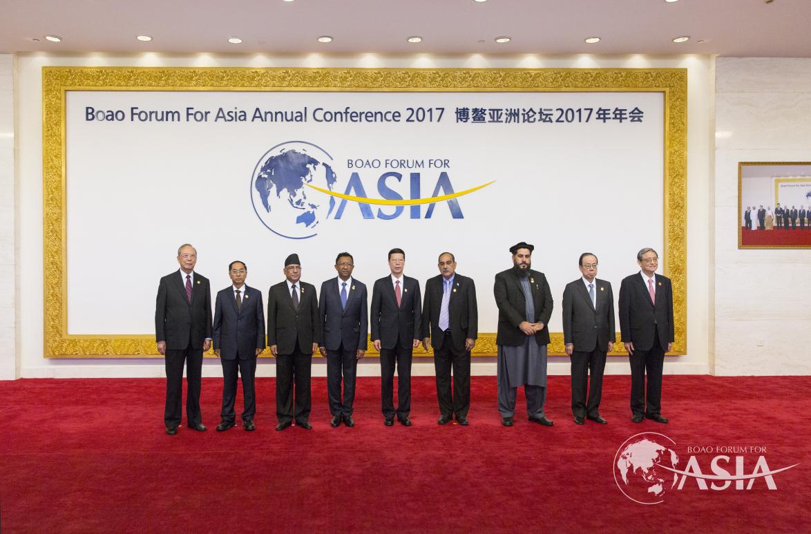 Chinese and foreign leaders attending Boao Forum for Asia 2017 Annual Conference