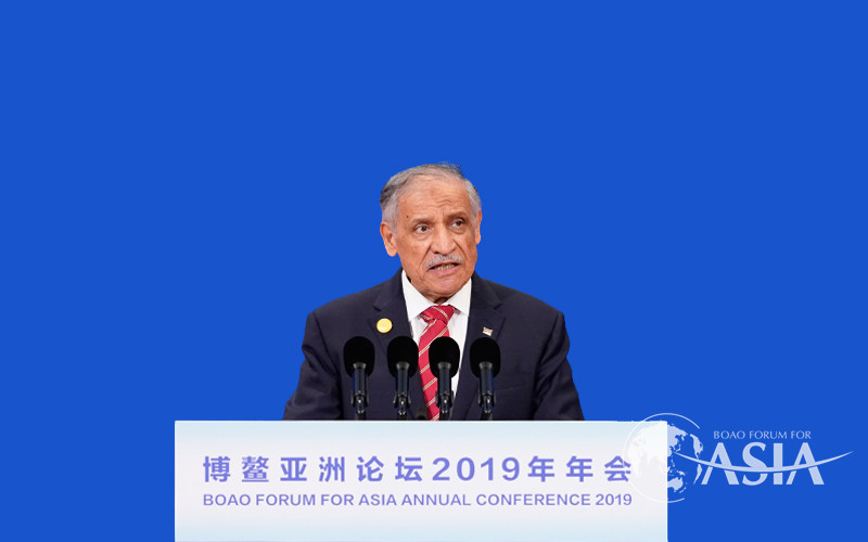 Abdulaziz Saleh ALJARBOU,Chairman of Saudi Basic Industries Corporation, delivered a speech at the Opening Plenary of the BFA Annual Conference 2019