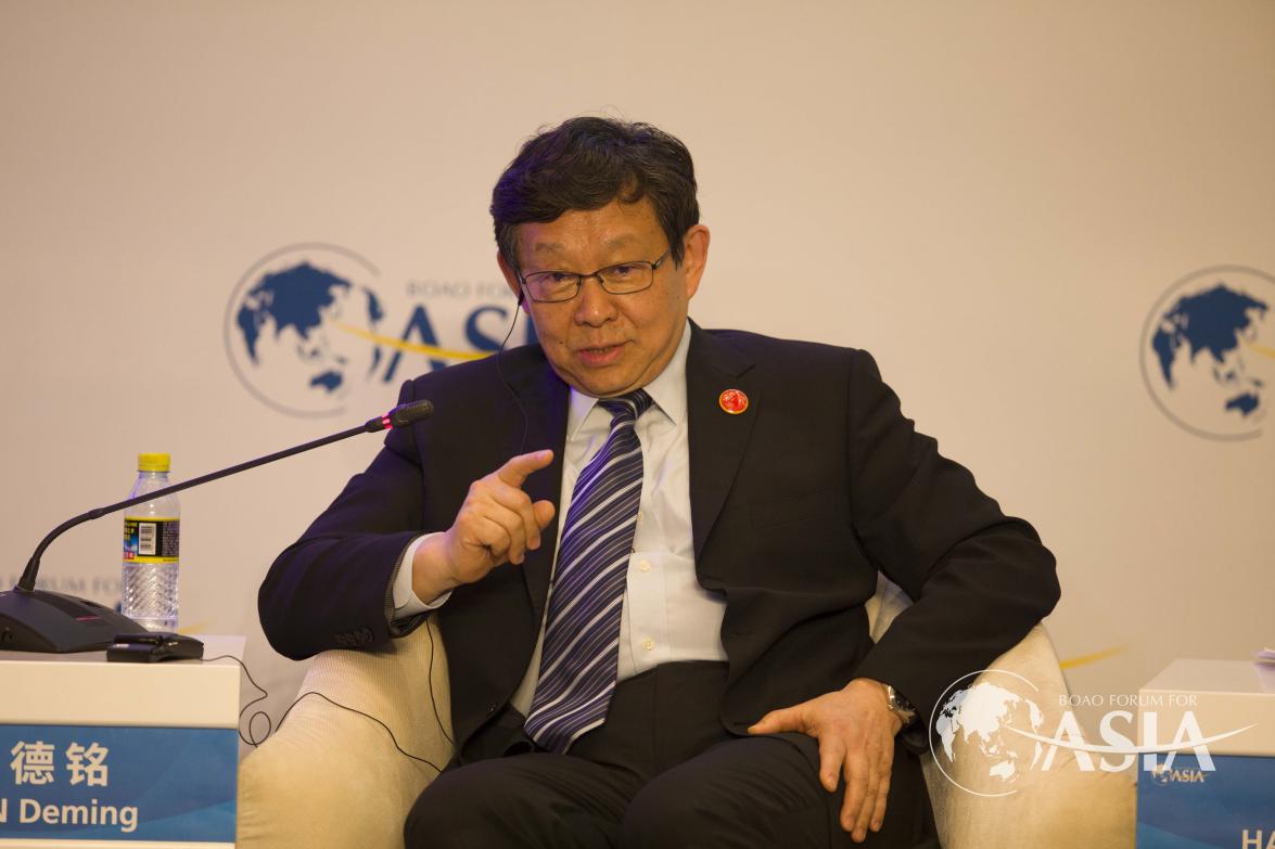 CHEN Deming（Former Minister of Commerce, China）speaks at  Rethinking and Reforming Global Governance session