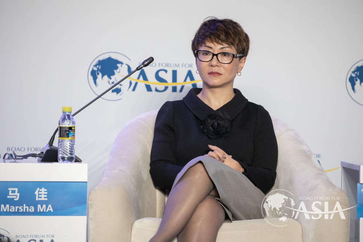 Marsha Ma（Vice President & Managing Director of China, Booking.com）speaks at  The Future of the Sharing Economy  session