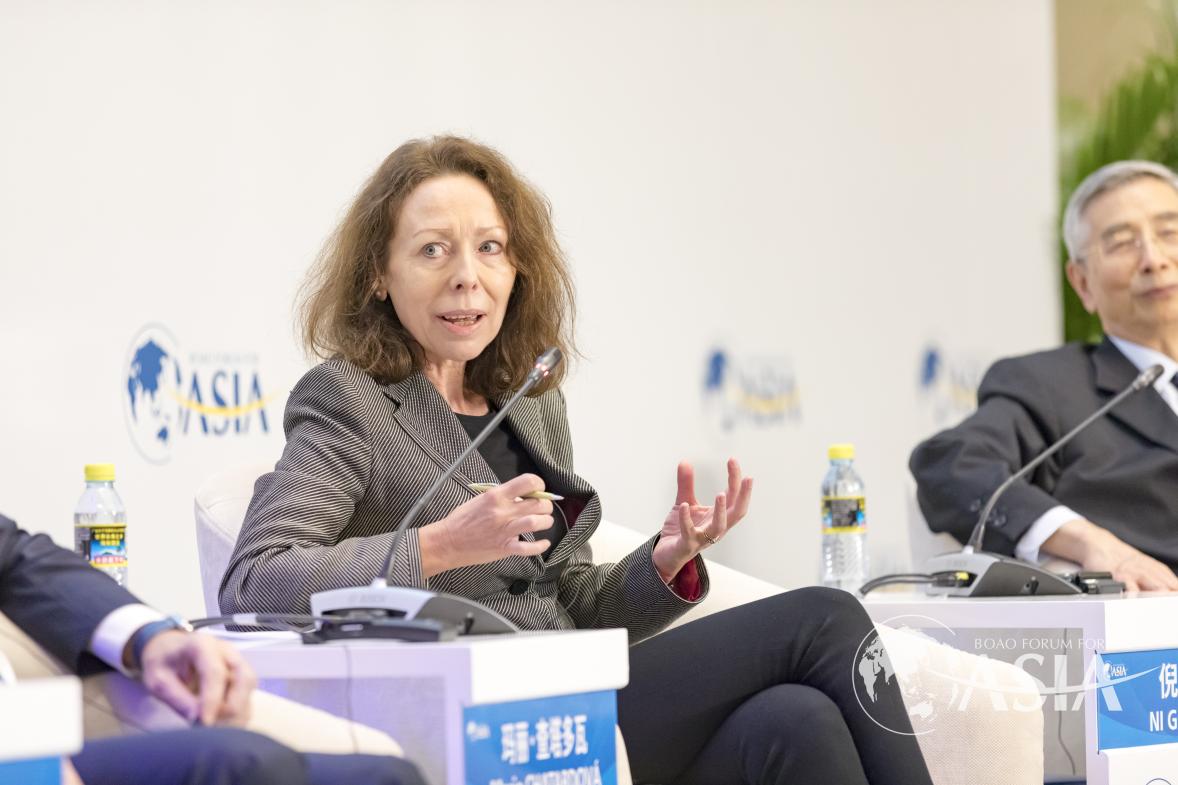 Marie CHATARDOVá（Permanent Representative of the Czech Republic to the United Nations） speaks at Frontier Technology and Sustainable Development session